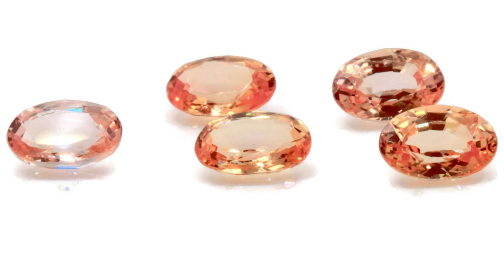 Orange Sapphire Oval 6x4mm-Orange Sapphire-Planet Gemstones