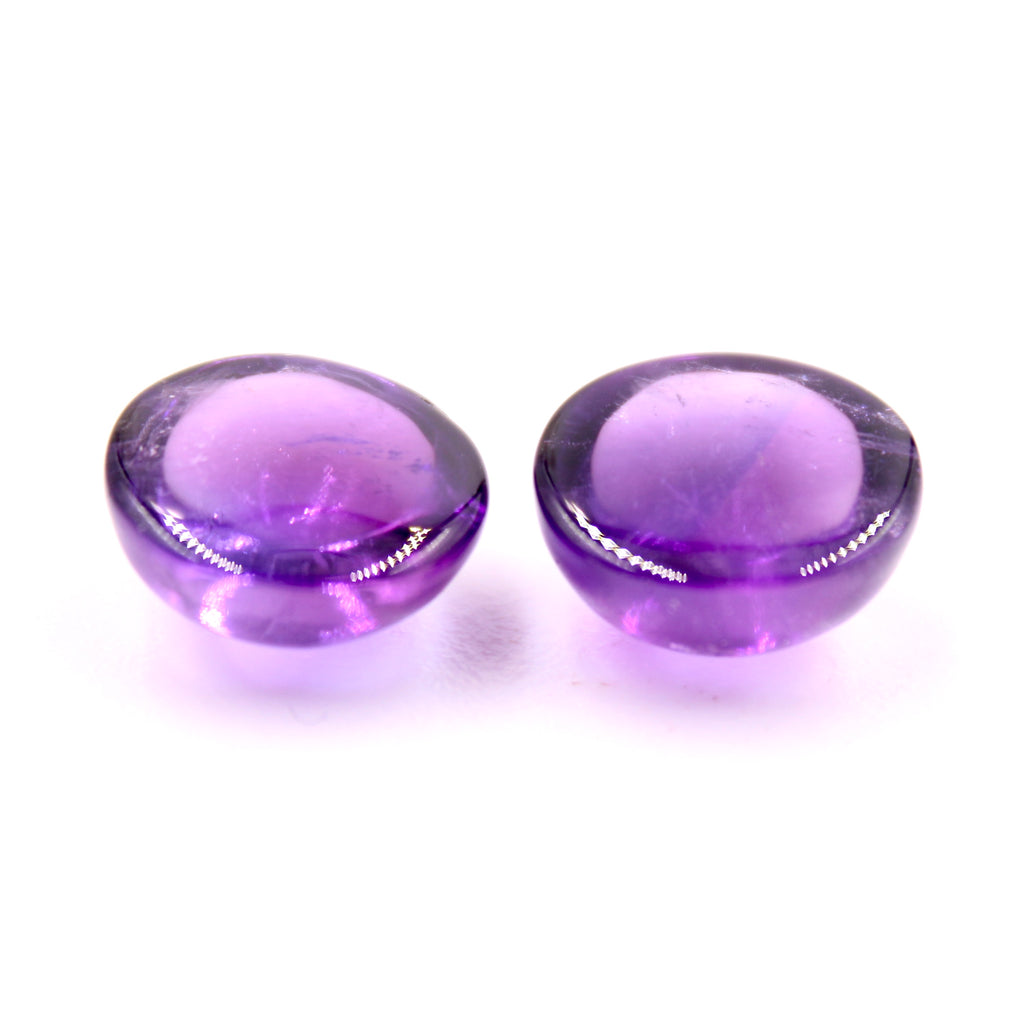 Amethyst Pair 11mm-AMETHYST-Planet Gemstones