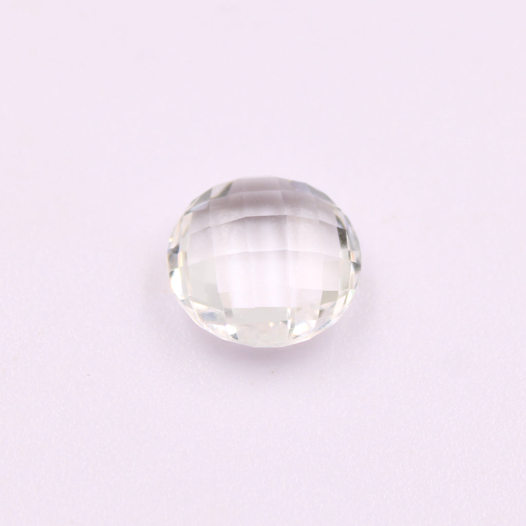 Rock Crystal Quartz Rose Cut 15mm-QUARTZ-Planet Gemstones