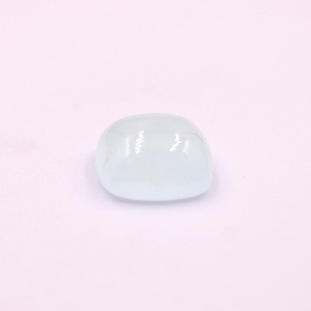 Milky Aquamarine 12mm Square Cabochon-Aquamarine (Milky)-Planet Gemstones