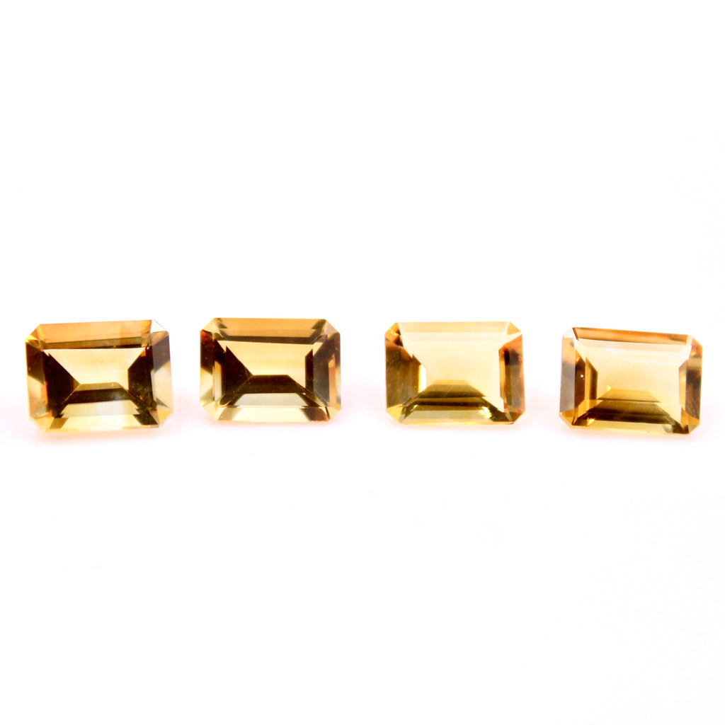 Natural Citrine Gemstone Lot of 4 8x6mm 4.69cts-CITRINE-Planet Gemstones