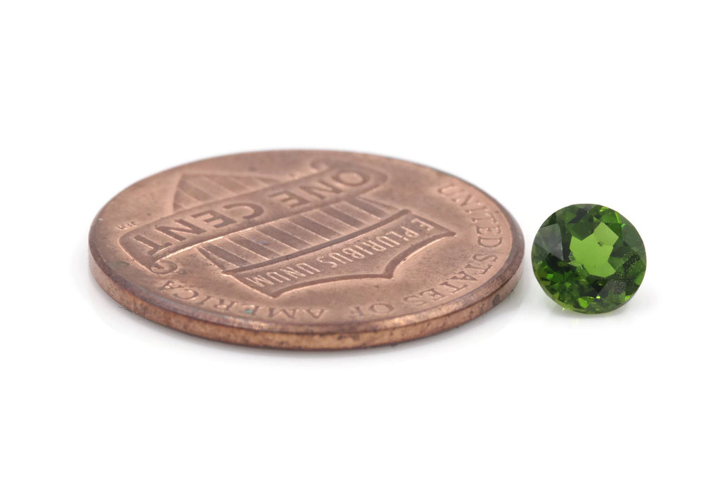 Natural Chrome Diopside 5mm (Lot of 4)-Chrome Diopside-Planet Gemstones