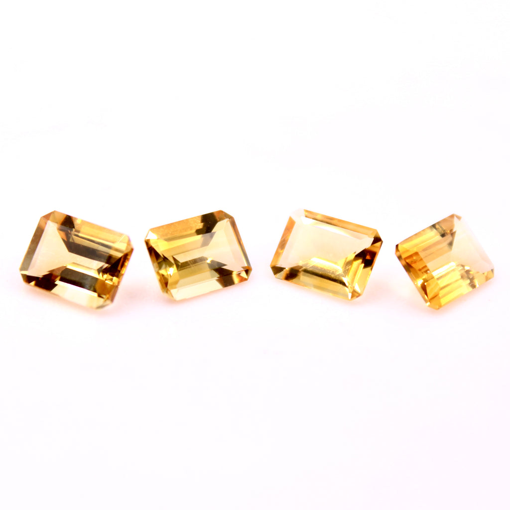 Natural Citrine Gemstone Lot of 4 8x6mm 4.69cts-CITRINE-Planet Gemstones
