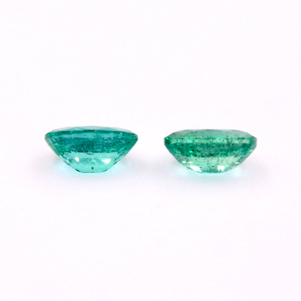 Panjshir Emerald OV 7x5 pair 1.46ct-Emerald-Planet Gemstones