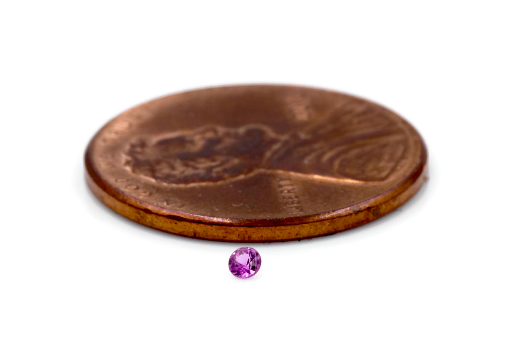 Pink Sapphire Lot 5 RD 2mm-Pink Sapphire-Planet Gemstones