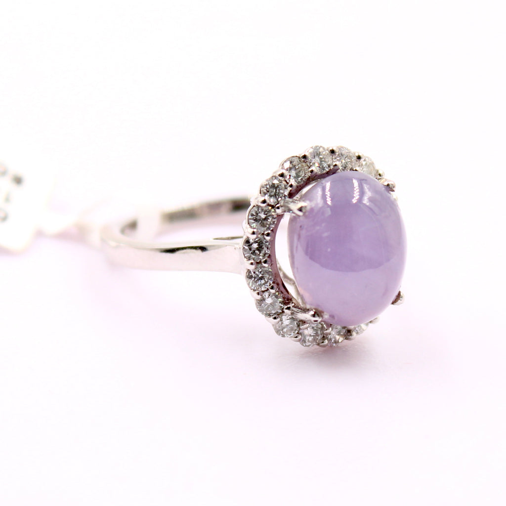Star Sapphire with Diamond Ring-Rings-Planet Gemstones