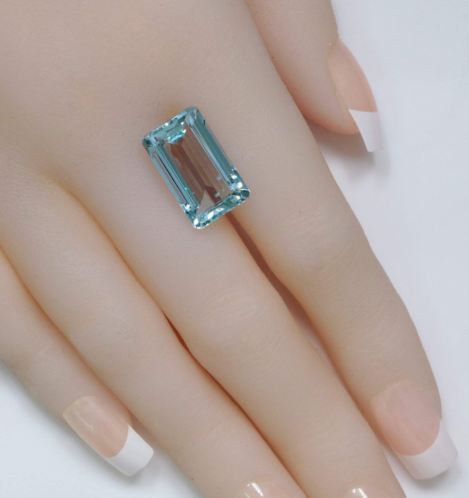 Natural Aquamarine 17x10mm 9.40ct-Aquamarine-Planet Gemstones