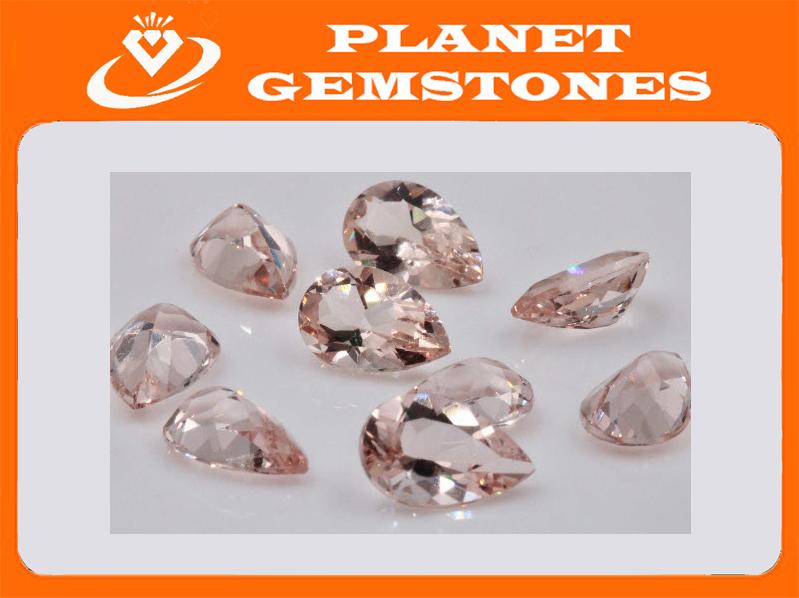 Morganite Pear 8x5mm-Morganite-Planet Gemstones