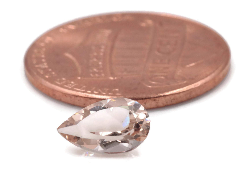 Morganite Pear 8x5mm-Morganite-Planet Gemstones