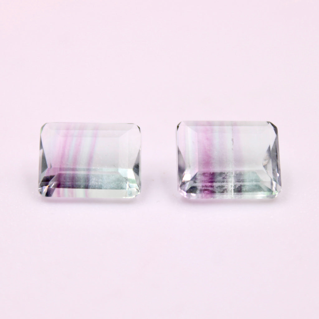 Fluorite Pair 11x9mm 9.65cts-Fluorite-Planet Gemstones