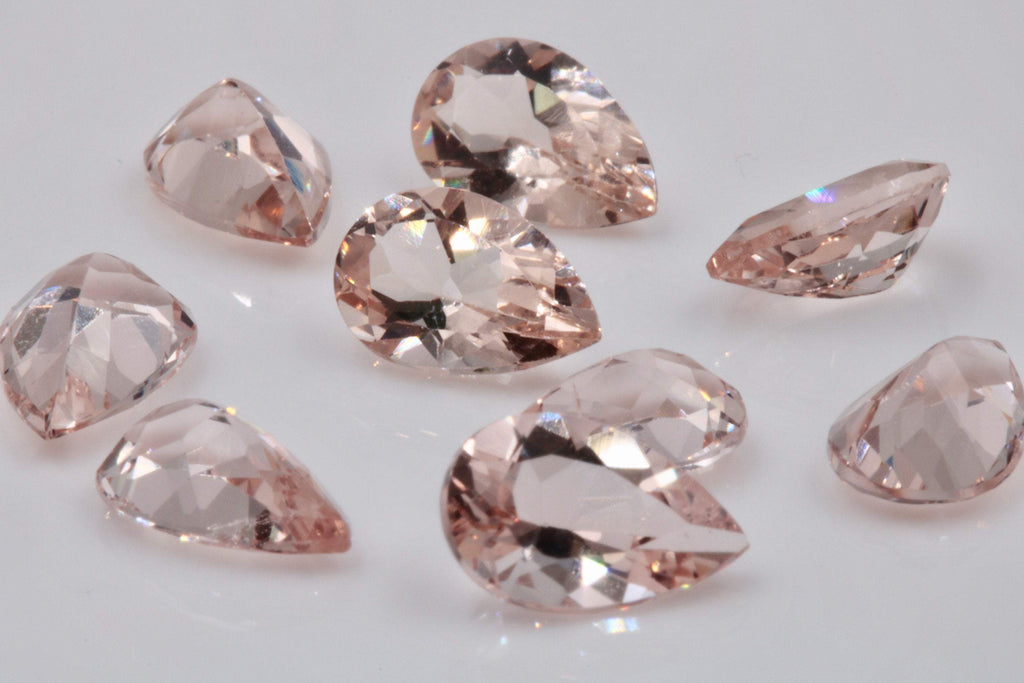 Morganite Pear 8x5mm-Morganite-Planet Gemstones