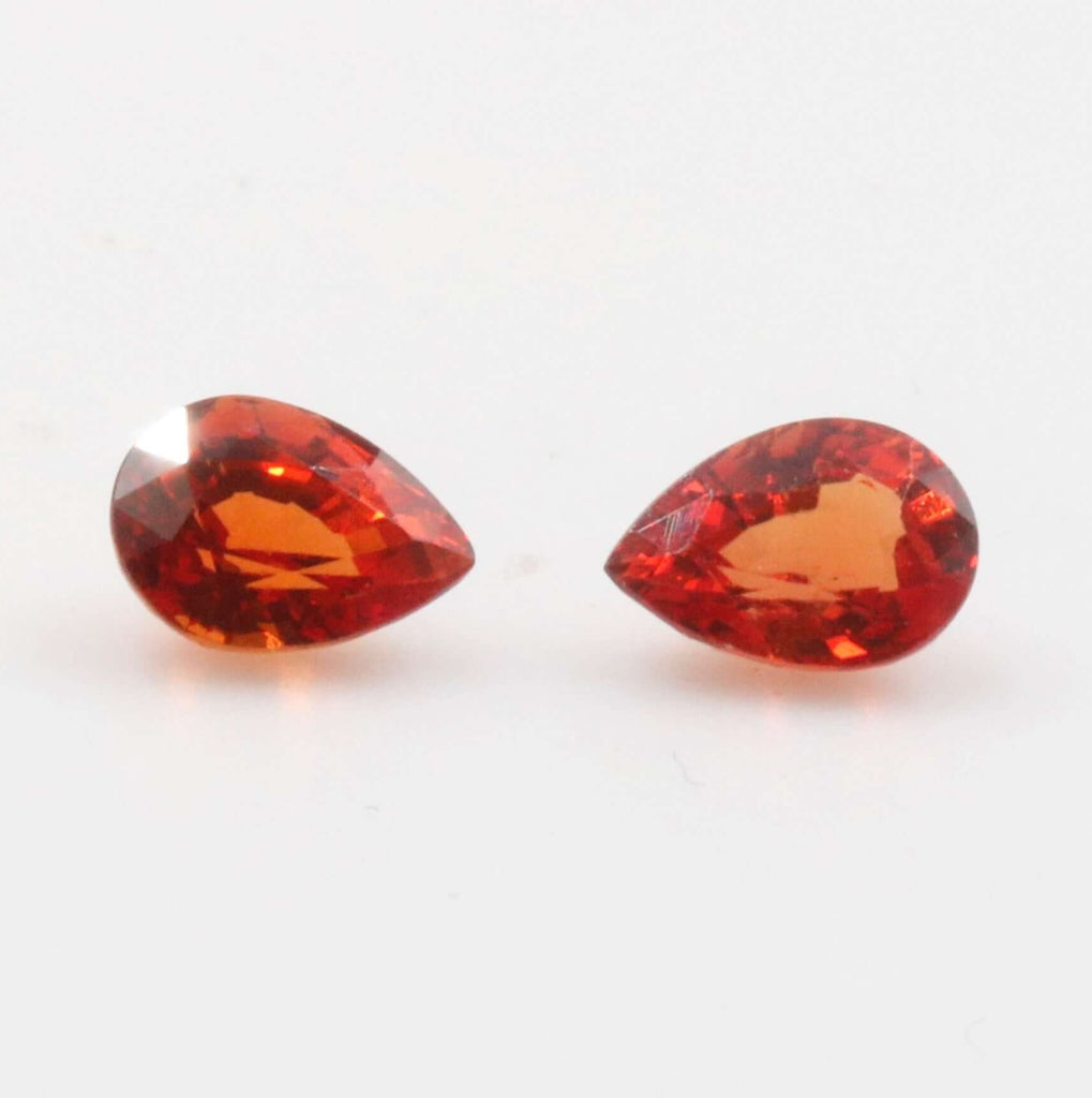 Red Sapphire Pear 7x5mm-Red Sapphire-Planet Gemstones