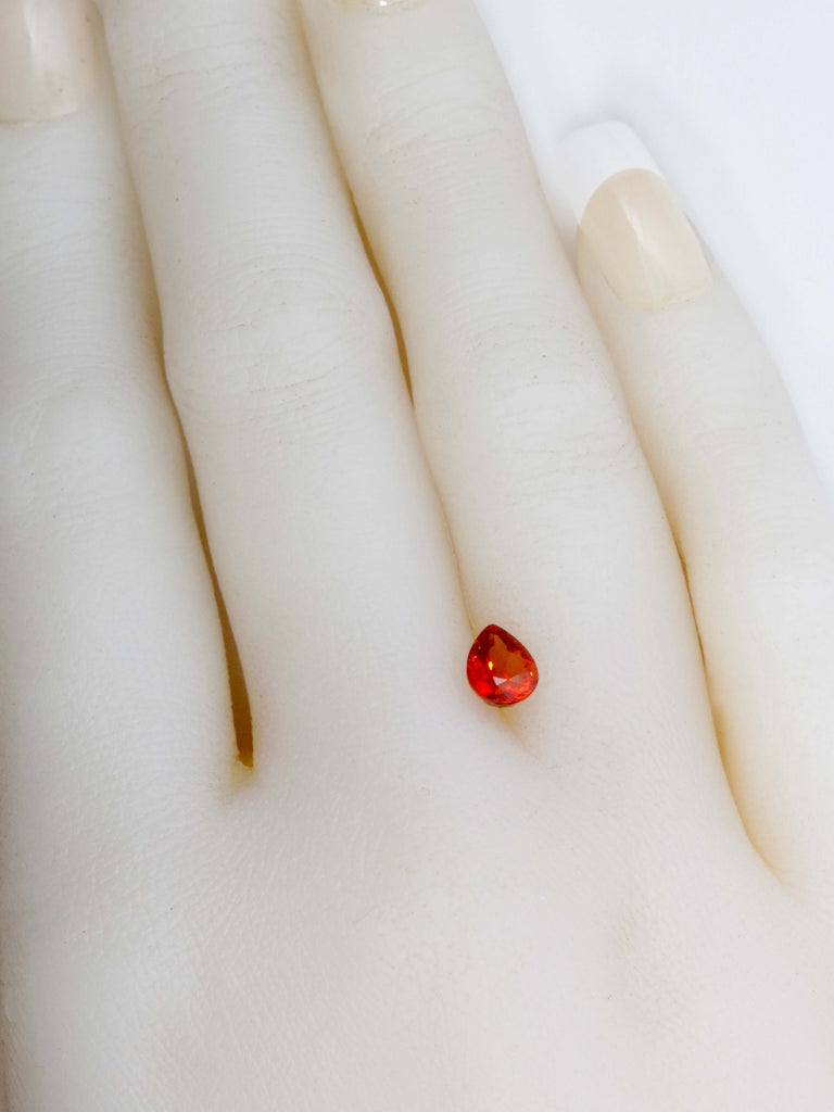 Red Sapphire Pear 7x5mm-Red Sapphire-Planet Gemstones