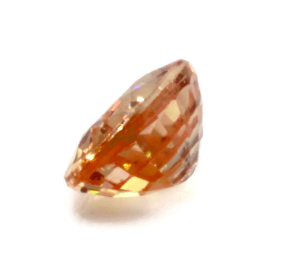 Orange Sapphire Gemstone Loose Sapphire Orange Corundum Orange Gemstone 6x4mm .64ct Faceted Gemstone Faceted Oval Sapphire SKU: 110530-Orange Sapphire-Planet Gemstones