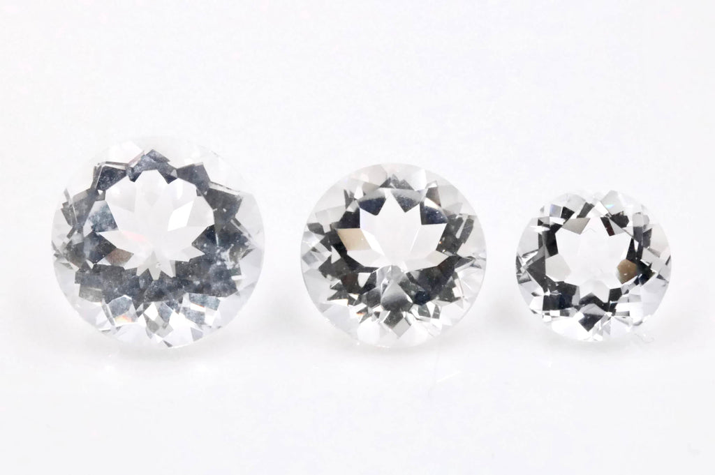 Rock Crystal Round 10-14mm-Planet Gemstones