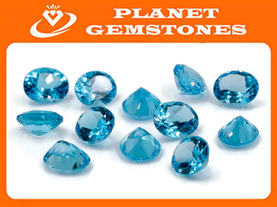 Topaz Oval 10x12mm-Blue Topaz-Planet Gemstones