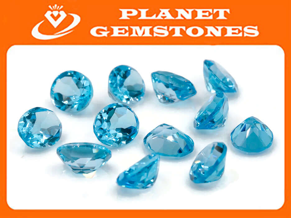 Topaz Oval 10x8mm-Blue Topaz-Planet Gemstones