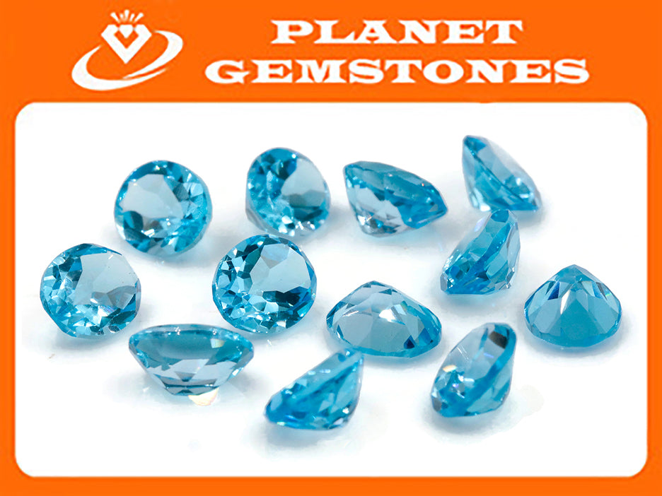 Natural Blue Topaz Gemstone Genuine Blue Topaz Faceted November Birthstone Blue Topaz Swiss Blue Topaz 10x8mm 3.27cts SKU:114455-Blue Topaz-Planet Gemstones