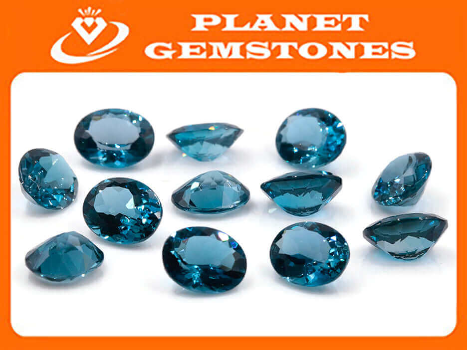 Natural Blue Topaz Gemstone Genuine Blue Topaz Faceted November Birthstone Blue Topaz London Blue Topaz Oval 9x11mm 3.18cts SKU:114632-Blue Topaz-Planet Gemstones