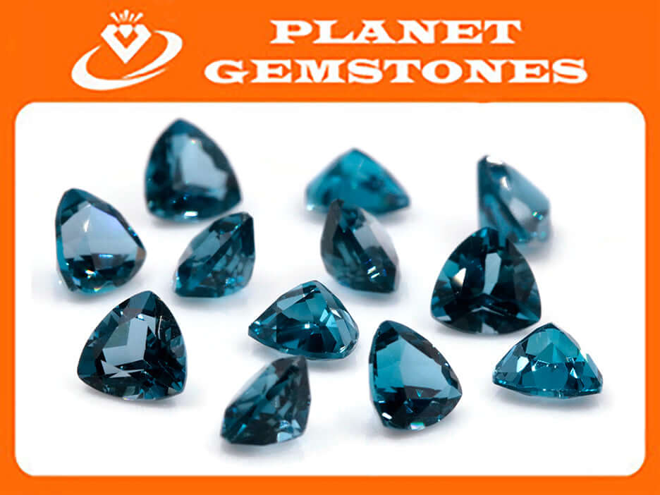 Natural Blue Topaz Gemstone Genuine Blue Topaz Faceted November Birthstone Blue Topaz London Blue Topaz 6mm 0.97cts SKU:114460-Blue Topaz-Planet Gemstones