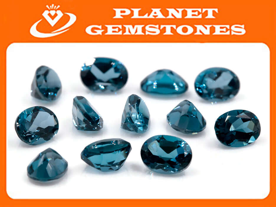 Natural Blue Topaz Gemstone Genuine Blue Topaz Faceted November Birthstone Blue Topaz London Blue Topaz OV 8x6mm 1.68cts SKU:114512-Blue Topaz-Planet Gemstones
