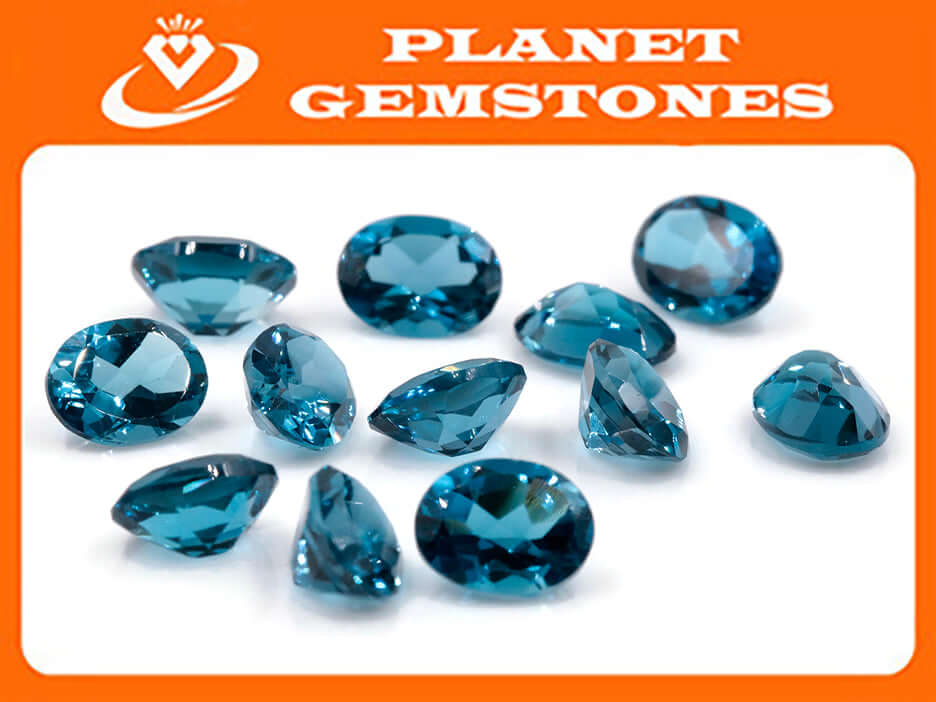 Topaz 9x7mm-Blue Topaz-Planet Gemstones