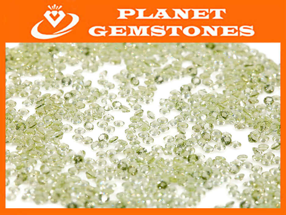 Peridot Round 12PCS 1.5mm-Peridot-Planet Gemstones