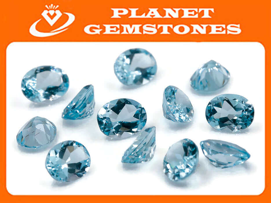 Natural Blue Topaz Gemstone Genuine Blue Topaz Faceted November Birthstone Blue Topaz Sky Blue Topaz Oval 9x7 mm 2.10cts SKU:114604-Blue Topaz-Planet Gemstones