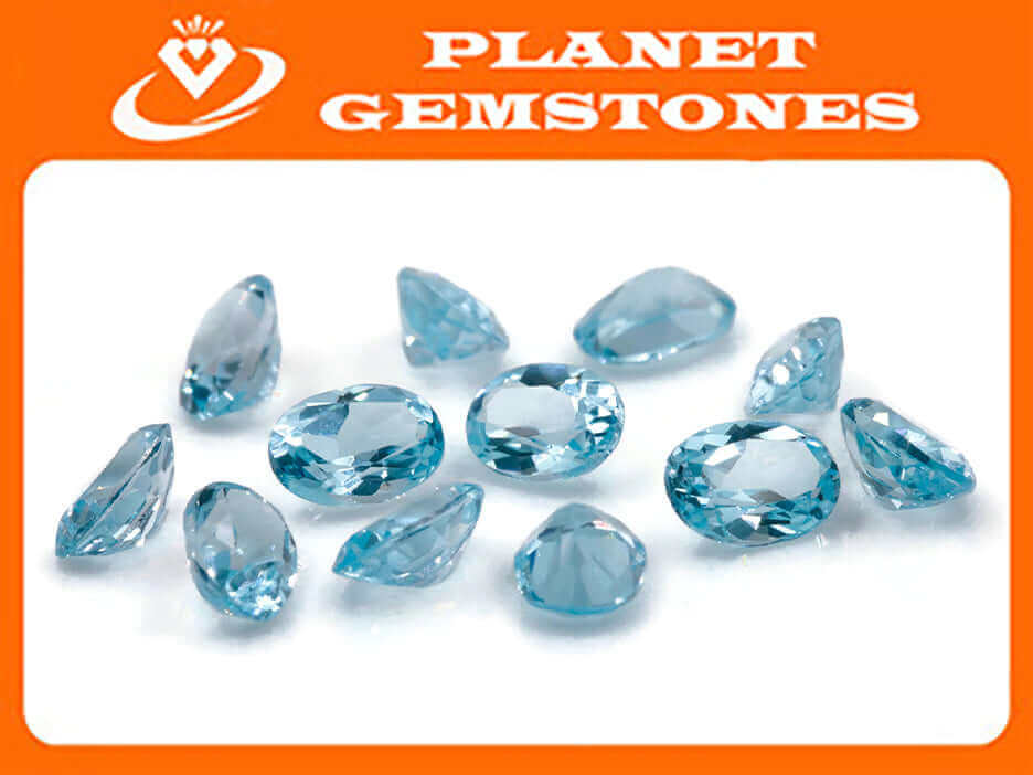 Natural Blue Topaz Gemstone Genuine Blue Topaz Faceted November Birthstone Blue Topaz Sky Blue Topaz Oval 7x5 mm 1.93cts SKU:114603-Blue Topaz-Planet Gemstones
