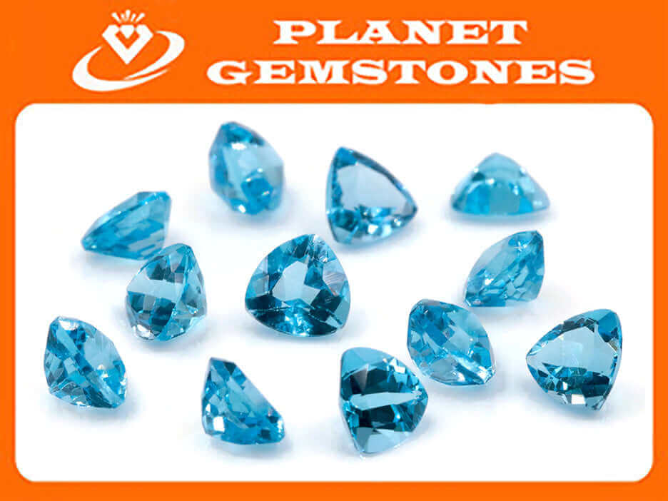 Topaz Square 8mm-Blue Topaz-Planet Gemstones