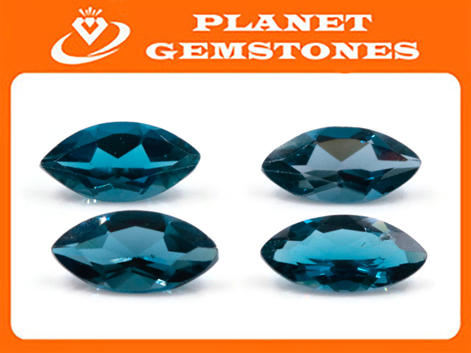 Natural Blue Topaz Gemstone Genuine Blue Topaz Faceted November Birthstone Blue Topaz Loose Blue Topaz MQ 6x12mm 2cts Jewelry Supplies SKU:111011-Planet Gemstones