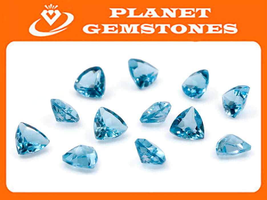 Topaz Trillion 5mm-Blue Topaz-Planet Gemstones