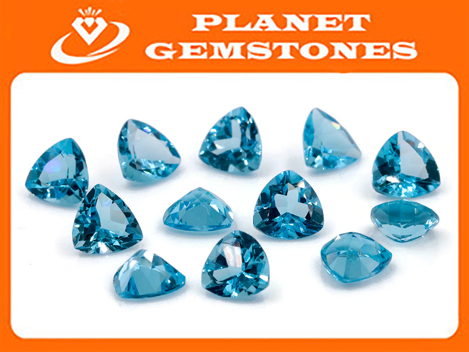 Natural Blue Topaz Gemstone Genuine Blue Topaz Faceted November Birthstone Blue Topaz Swiss Blue Topaz 9mm 3.64cts SKU:114469-Blue Topaz-Planet Gemstones