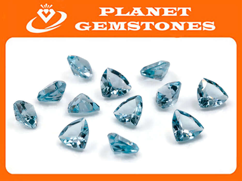 Natural Blue Topaz Gemstone Genuine Blue Topaz Faceted November Birthstone Blue Topaz Sky Blue Topaz 8mm 1.75cts SKU:114443-Blue Topaz-Planet Gemstones
