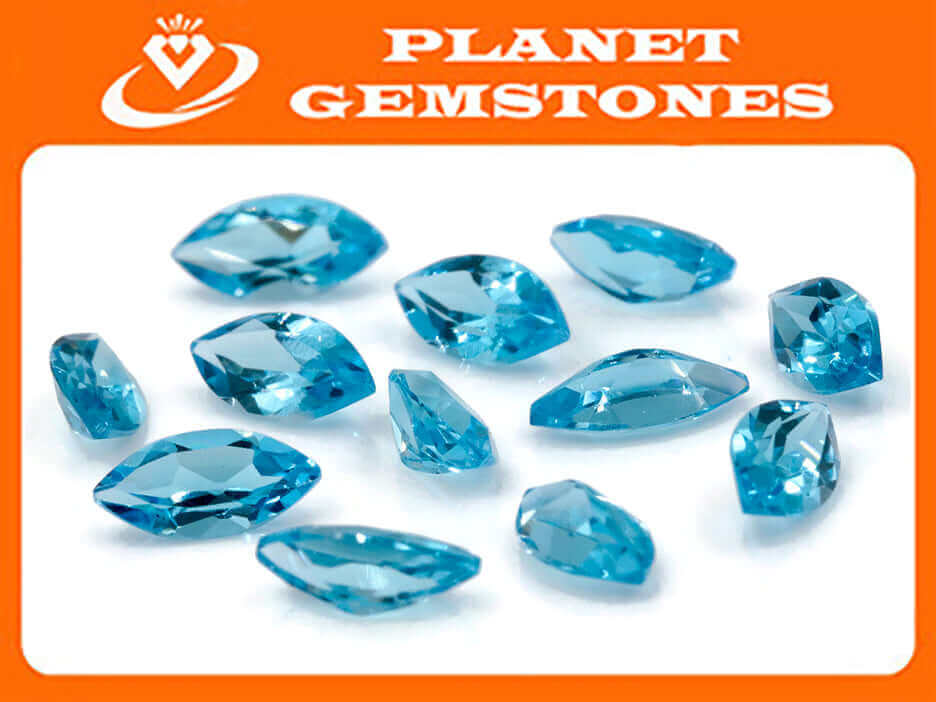 Topaz Marquise 10x5mm-Blue Topaz-Planet Gemstones
