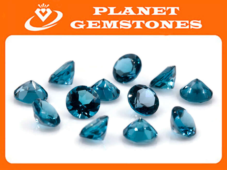 Natural Blue Topaz Gemstone Genuine Blue Topaz Faceted November Birthstone Blue Topaz London Blue Topaz 5mm 1.15cts SKU:114462-Blue Topaz-Planet Gemstones