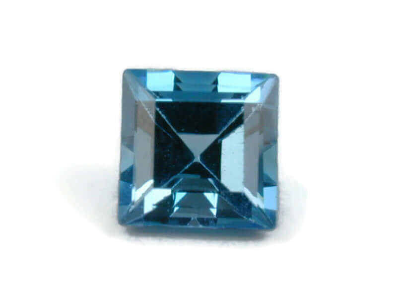 Topaz Square 8mm-Blue Topaz-Planet Gemstones