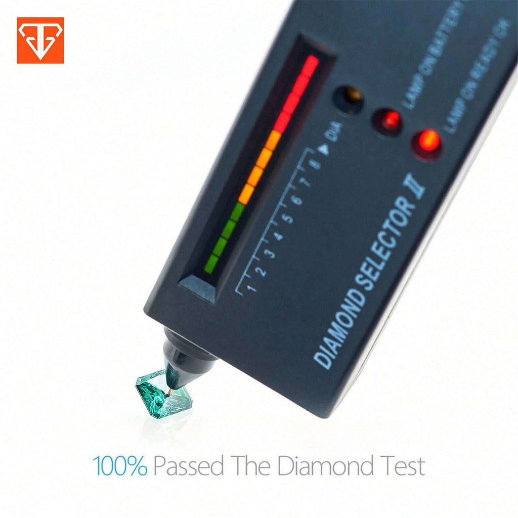 Green Moissanite Radiant Cut-Moissanite-Planet Gemstones