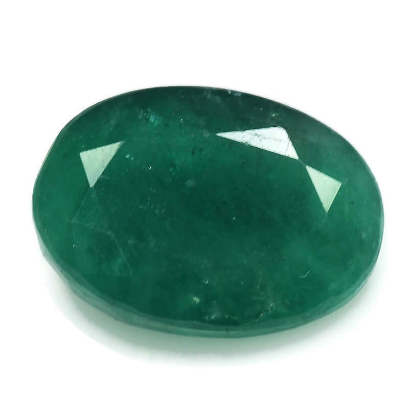 Created Emerald Colombian Emerald May Birthstone Genuine Emerald Emerald Gemstone Emerald Green oval 13.2x9.5 mm 5.38ct SKU:104215-Emerald-Planet Gemstones