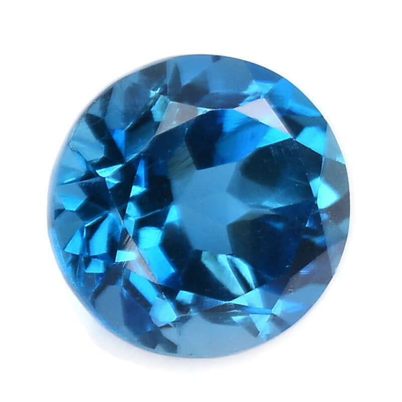Natural Blue Topaz Gemstone Genuine Blue Topaz Faceted November Birthstone Blue Topaz London Blue Topaz 8mm 2.36cts SKU:114473-Blue Topaz-Planet Gemstones