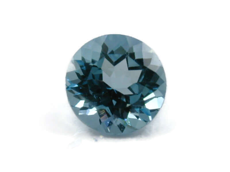 Natural Blue Topaz Gemstone Genuine Blue Topaz Faceted November Birthstone Blue Topaz Sky Blue Topaz Round 9.00 mm 3.55ct SKU:114602-Blue Topaz-Planet Gemstones