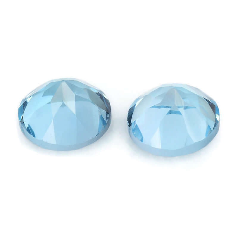 Topaz Round 6mm-Blue Topaz-Planet Gemstones