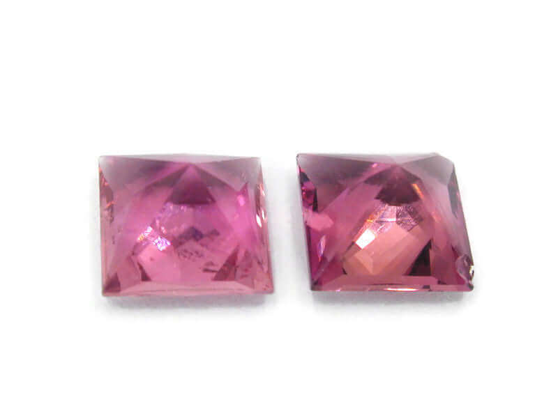 Tourmaline loose tourmaline faceted Tourmaline Pink tourmaline tourmaline stone tourmaline pair 7mm 3.36cts SKU:110084-Tourmaline-Planet Gemstones