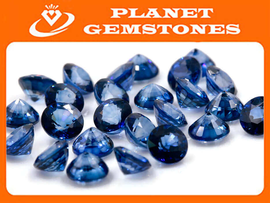 Natural Blue Sapphire Variety Sapphire Gemstone RD 6mm Genuine Sapphire loose sapphire Blue Sapphire Certified sapphire SKU:114640-Sapphire-Planet Gemstones