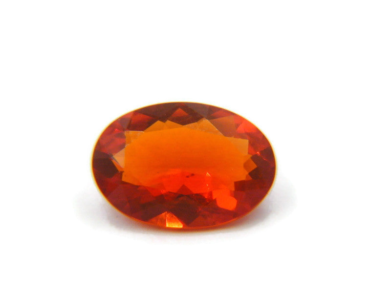 Natural Fire Opal Mexican Fire Opal October birthstone Fire Opal Gemstone Faceted Fire Opal Fire Loose Stone Oval 11x6 1.85 cts SKU:105168-opal-Planet Gemstones