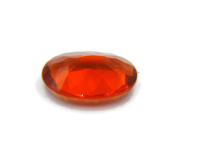 Natural Fire Opal Mexican Fire Opal October birthstone Fire Opal Gemstone Faceted Fire Opal Fire Loose Stone Oval 11x6 1.85 cts SKU:105168-opal-Planet Gemstones