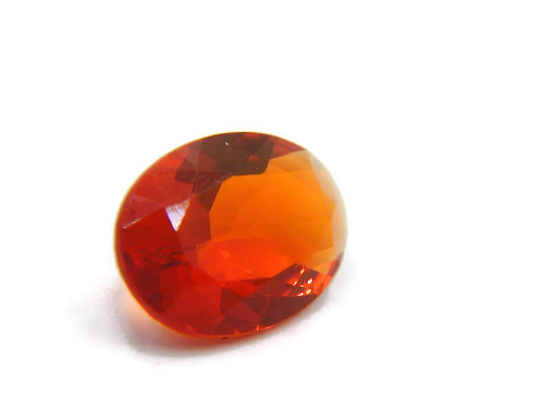 Natural Fire Opal Mexican Fire Opal October birthstone Fire Opal Gemstone Faceted Fire Opal Fire Loose Stone Oval 11x6 1.85 cts SKU:105168-opal-Planet Gemstones