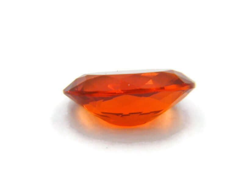 Natural Fire Opal Mexican Fire Opal October birthstone Fire Opal Gemstone Faceted Fire Opal Fire Loose Stone Oval 11x6 1.85 cts SKU:105168-opal-Planet Gemstones