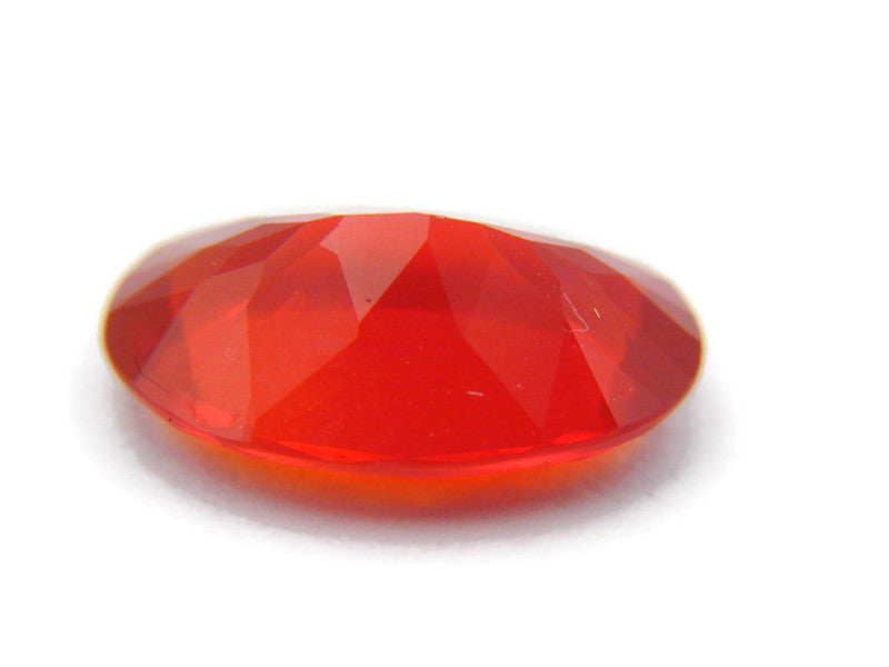 Natural Fire Opal Mexican Fire Opal October birthstone Fire Opal Gemstone Faceted Fire Opal Fire Loose Stone Oval 10x7mm 1.36 cts SKU:105203-opal-Planet Gemstones