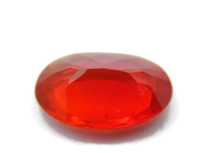 Natural Fire Opal Mexican Fire Opal October birthstone Fire Opal Gemstone Faceted Fire Opal Fire Loose Stone Oval 10x7mm 1.36 cts SKU:105203-opal-Planet Gemstones